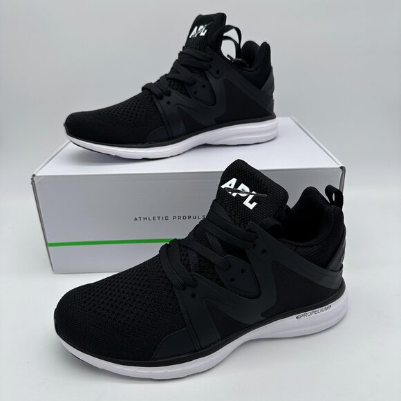 APL Men\'s Ascend Lightweight TechLoom Training Sneaker,‎ Size 8, Black/White main image 11